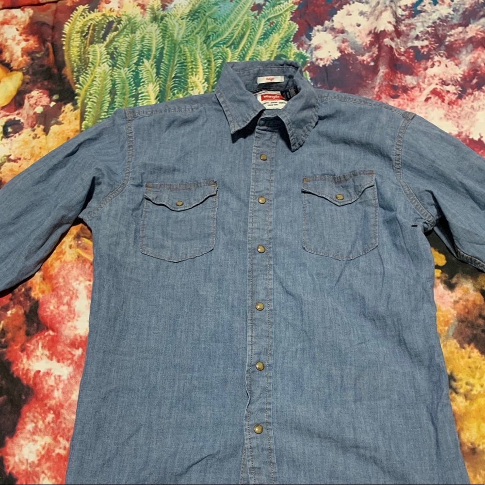 Wrangler Snap Button Denim Shirt